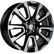 Литые диски K&amp;K КС1026 16x6.5" 4x100мм DIA 60.1мм ET 43мм Алмаз черный