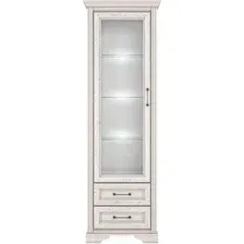 Шкаф-витрина Black Red White Stylius B169-REG1W2S с подсветкой (лиственница сибирская)