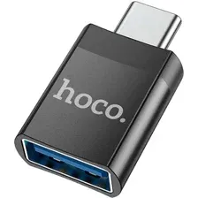 Адаптер Hoco UA17 2в1 iPhone-Type-C-USB (черный)