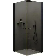 Душевой уголок MaybahGlass MGY-1296-6 (графитовое стекло/черный)