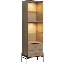 Шкаф-витрина TetChair Secret de Maison Whitewood 7903 (античный белый/черный)