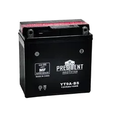 Аккумулятор PRESIDENT Innovation 1210 9A/h 160А 135х75х137мм / YT9A-BS DRY