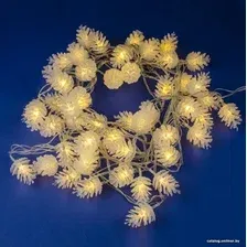 Светодиодная гирлянда Uniel ULD-S0500-050/DTA WARM WHITE IP20 PINE CONES UL-00007192