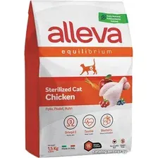 Сухой корм для кошек Alleva Equilibrium Sterilized Chicken (Курица) 1.5 кг