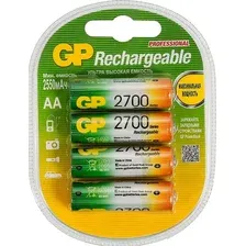 Комплект аккумуляторов GP Batteries 270AAHC AA NiMH 2700mAh (4шт)