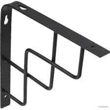 Полкодержатель AKS мет. QUADRO 150*150*20*3, черный