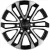 Литой диск Khomen KHW1805 Haval H9 18x7.5" 6x139.7мм DIA 75.1мм ET 42мм Black FP