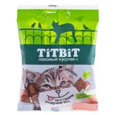 ТИТБИТ Хрустящие подушечки для кошек с паштетом из индейки 30 г