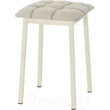 Табурет AMC Comfort 7К3.3 (кожзам бежевый/слоновая кость)