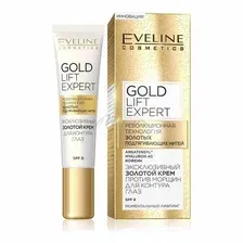 Крем для век EVELINE Gold lift expert против морщин, 15 мл