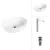 Умывальник Lauter 21836A + Moon 21СK81691C с донным клапаном 21190CH (хром)