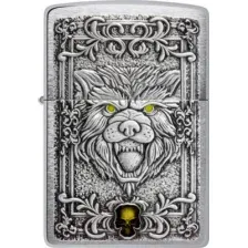 Зажигалка Zippo Wolf Emblem / 48690 (серебристый)