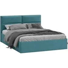 Кровать Трия Глосс универсальный тип 1 160x200 (микровелюр Wellmart Indigo)