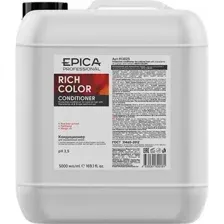 Кондиционер для волос Epica Professional Rich Color, для окрашенных волос, 5 л