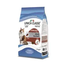Сухой корм для стерилизованных кошек UNICA Classe Sterilised Hairball ягненок (1,5 кг)