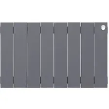 Радиатор биметаллический Royal Thermo PianoForte 300 Silver Satin (8 секций)