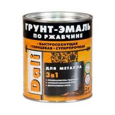 Грунт-Эмаль по ржавчине Dali 2 л (черный) RAL 9005