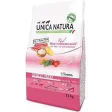 Сухой корм для собак Unica Natura Maxi ветчина, рис, картофель (12кг)