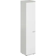 Шкаф Norden Левый 60x60x195.5 / SG.823.SH.WH.L (серый бархат/белый)