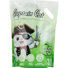 Наполнитель для туалета Captain Cat Силикагелевый (киви, 3.8л)