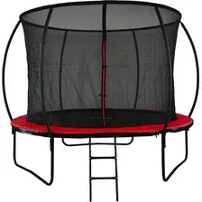 Батут GoUP Luxury 8FT (с сеткой и лестницей, красный)