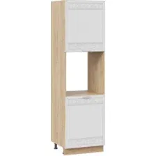 Шкаф напольный Трия Долорес 1П6 (дуб крафт золотой/сноу)