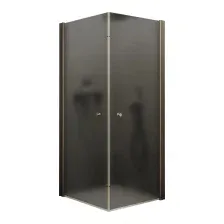 Душевой уголок MaybahGlass MGY-1299-2 (графитовое матовое стекло/бронзовый)
