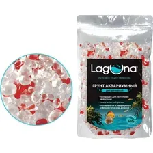 Грунт для аквариума Laguna Акриловый 016AR / 73904019 (400г, белый/красный)