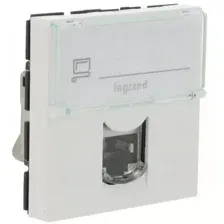 Розетка телефонная Legrand Mosaic 78731 (белый)