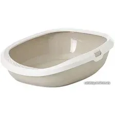Туалет-лоток Savic Gizmo Large (белый/мокко)