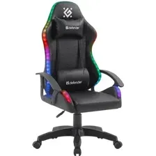 Игровое кресло Defender Factor X RGB (Черный) 64045