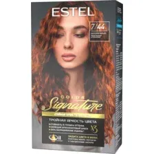 Краска для волос Estel Color Signature тон 7.44 морской коралл