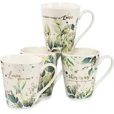 Набор кружек Domenik Green Leafs DMS005 (4шт)