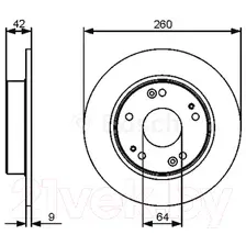 Тормозной диск Bosch 0986479451
