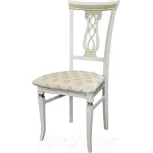 Стул Мебелик Агнесс (слоновая кость/золото/маркус ваниль)