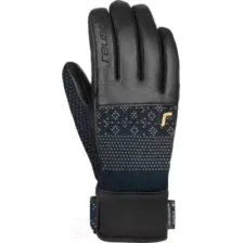 Перчатки лыжные Reusch Petra Vlhova R-Tex Xt / 6231271-4470 (р-р 7.5, Dress Blue/Gold)