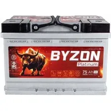 Автомобильный аккумулятор BYZON Platinum R+ (75 А·ч)