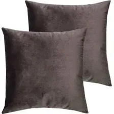 Декоративная подушка Matex Velours 49-852 (2шт, темно-коричневый)