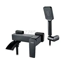 Смеситель для ванны LEDEME черный (L3178B)