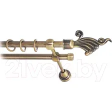 Карниз для штор Lm Decor Кения 023 2р гладкий (антик, 4м)