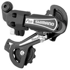 Переключатель задний Shimano Tourney TY21-B SS на болт 6 скоростей (чёрный)