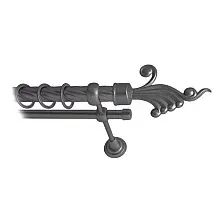 Карниз для штор Lm Decor Кения 023 2р витой (антрацит, 2м)