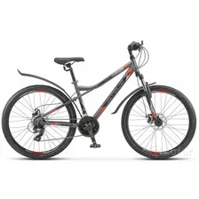 Велосипед STELS Navigator 510 MD 26 (14, антрацитовый/красный, разобранный, в коробке)