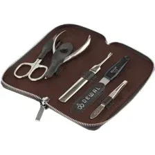 Набор для маникюра и педикюра Dewal 902BROWN (коричневый)
