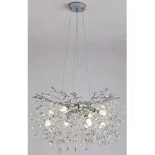 Подвесная люстра Estares Roxana 55 E14х8 R-600x1200-CHROME/CRYSTAL-220-IP20