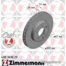 Тормозной диск Zimmermann 400369020