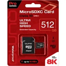 Карта памяти Qumo MicroSDXC, 512GB QM512GMICSDXC10U3