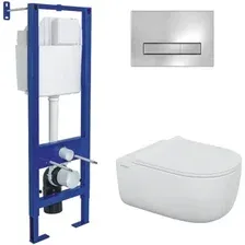 Унитаз подвесной Berges Wasserhaus Ego X Rimless 043356 (с сиденьем)