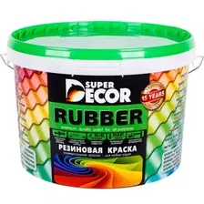 Краска резиновая SUPER DECOR №04 дикая вишня 3 кг