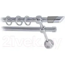 Карниз для штор Lm Decor Луна 056 2р витой (хром, 1.6м)